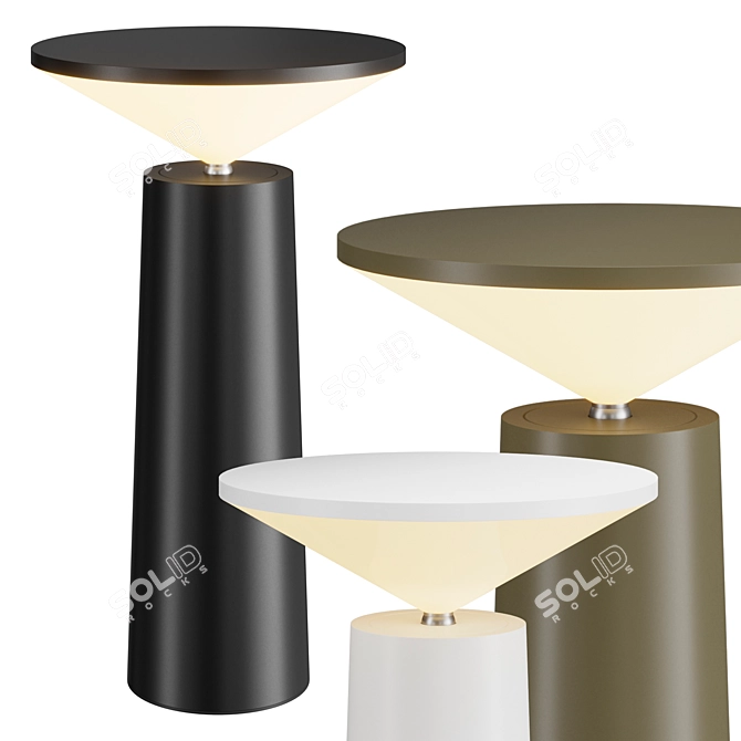 Portable LED Table Lamp 3D model image 2