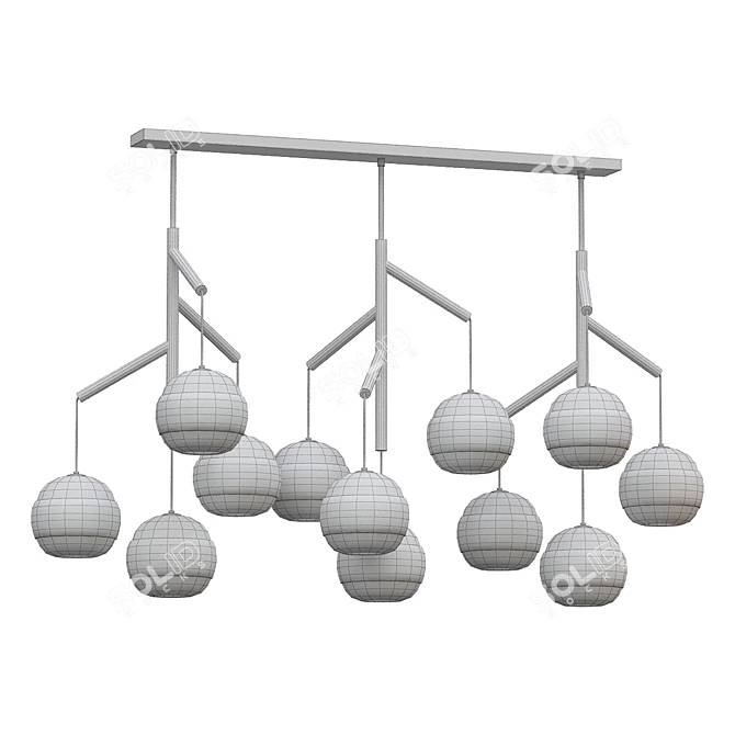 Sedona Triple Chandelier: Timeless Elegance 3D model image 2