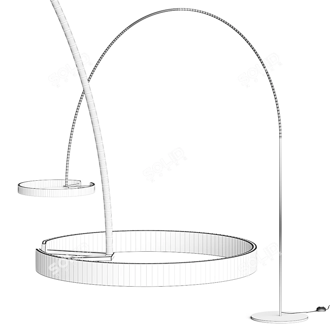 Elegant Cosmo Floor Lamp 3D model image 2