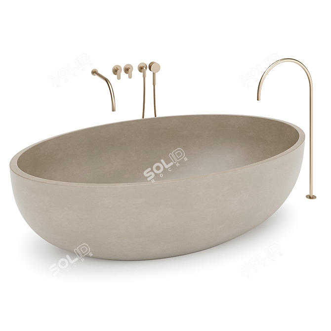 COCOON Zen Tub 3D model image 3