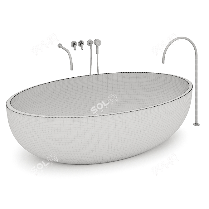 COCOON Zen Tub 3D model image 5