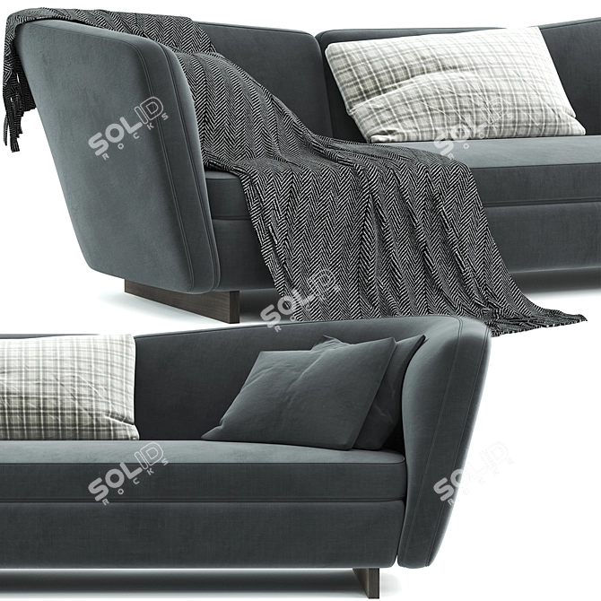 Minotti Seymour: Modern Designer Sofa 3D model image 3