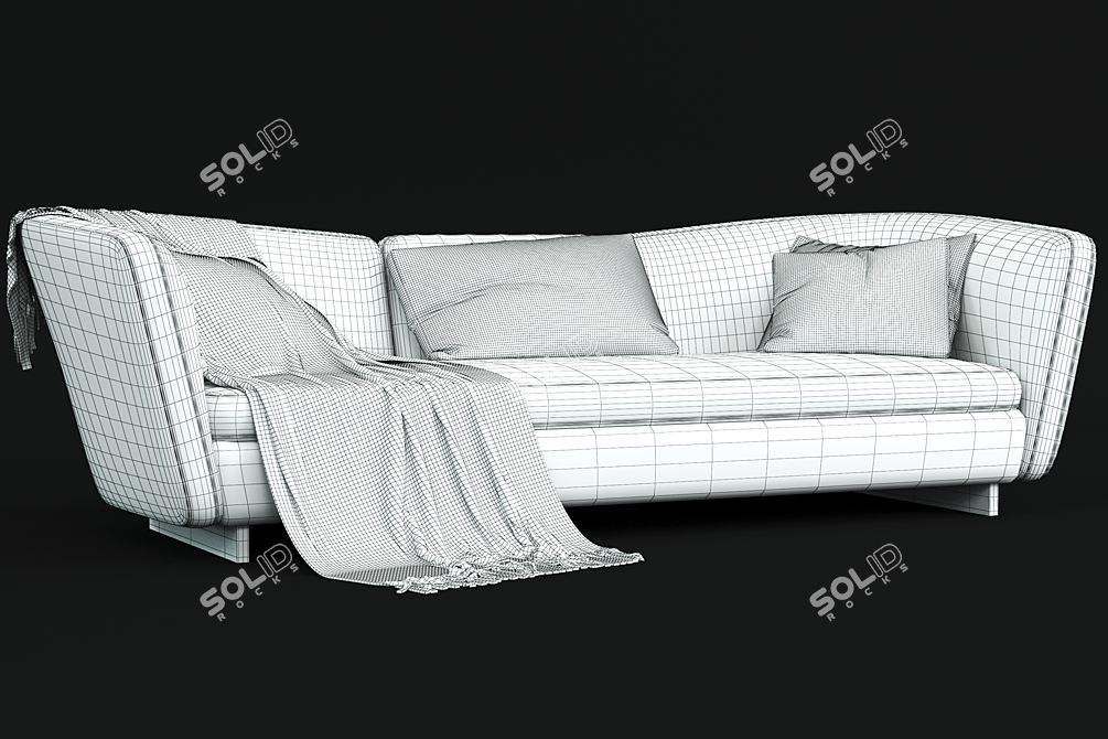 Minotti Seymour: Modern Designer Sofa 3D model image 4