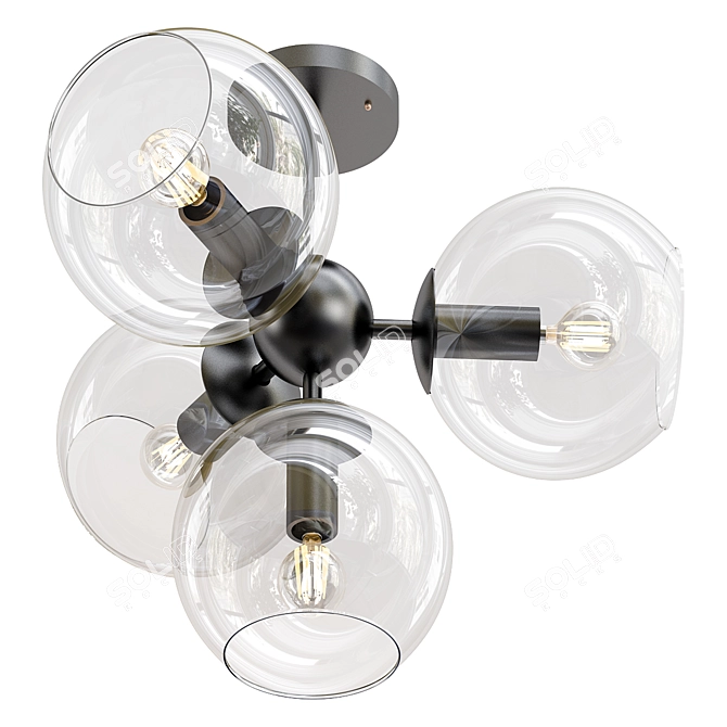 Elegant Schoppen 1491-4U Ceiling Chandelier 3D model image 1