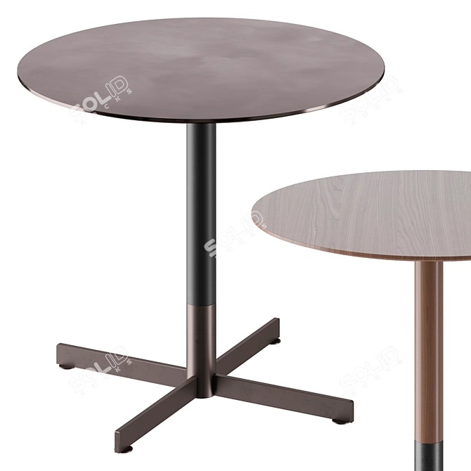 Modern Italian Bob Bistrot Table 3D model image 2