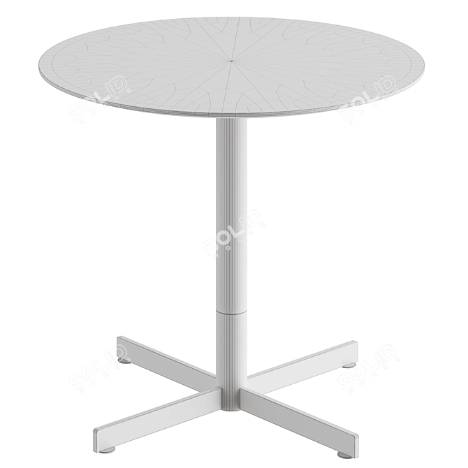 Modern Italian Bob Bistrot Table 3D model image 4