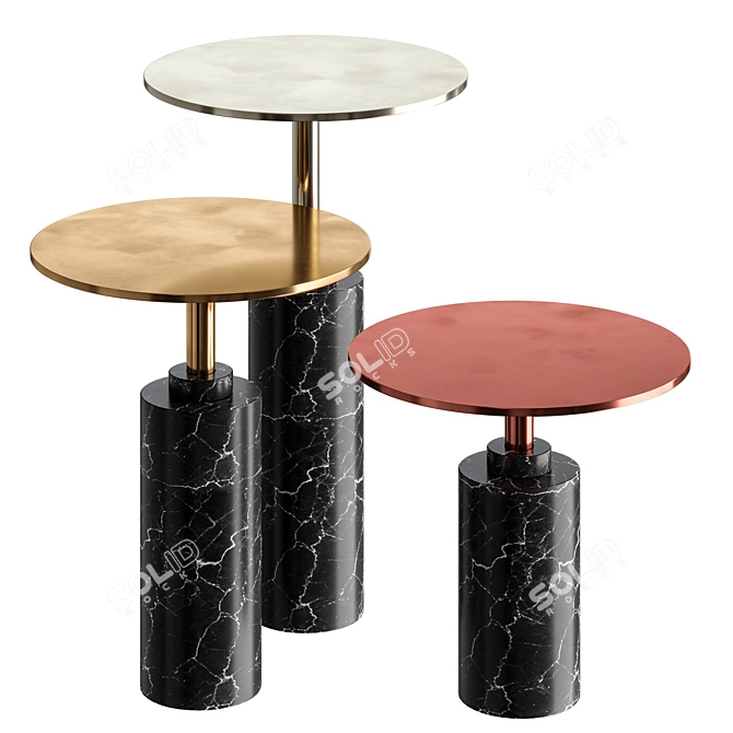 ROSSATO ARREDAMENTI CLARIDGE | Marble Side Table 3D model image 1