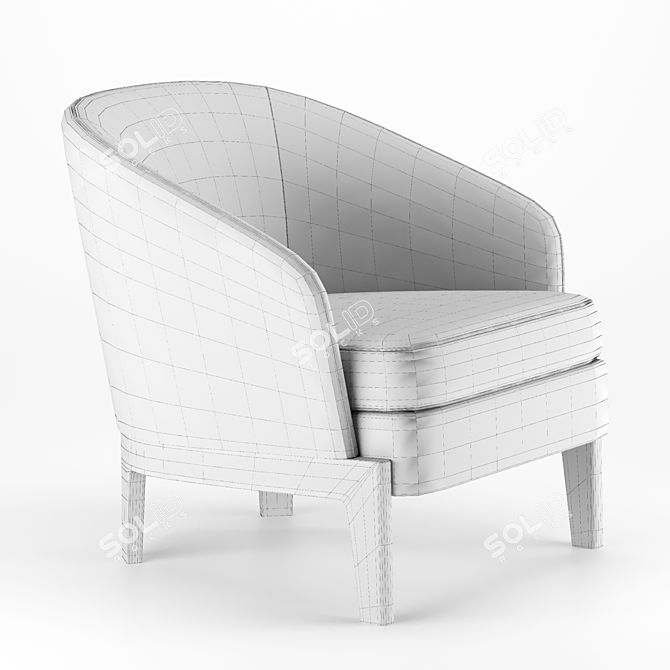 Modern Chelsea Armchair by Molteni&C 3D model image 5
