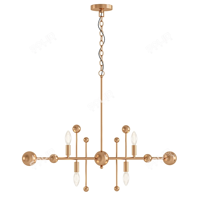 Modern Milky Way Chandelier 3D model image 1