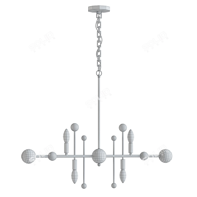 Modern Milky Way Chandelier 3D model image 2