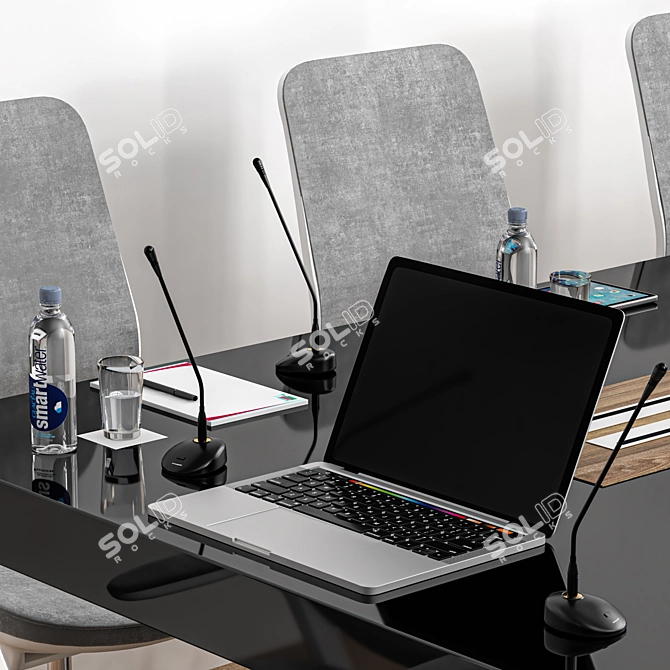 Modern Conference Table 23 3D model image 2