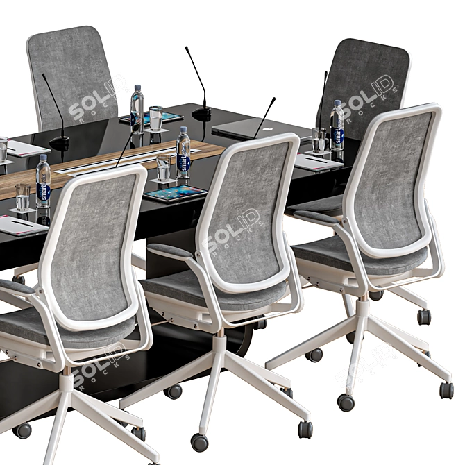 Modern Conference Table 23 3D model image 3