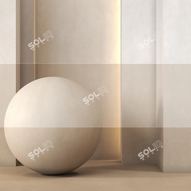 15 Color 4K Decorative Plaster Tileable Textures 3D model image 1