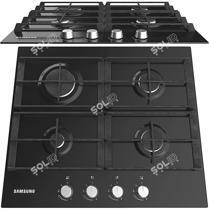 Samsung Built-In Kitchen Appliance Set 3D model image 3