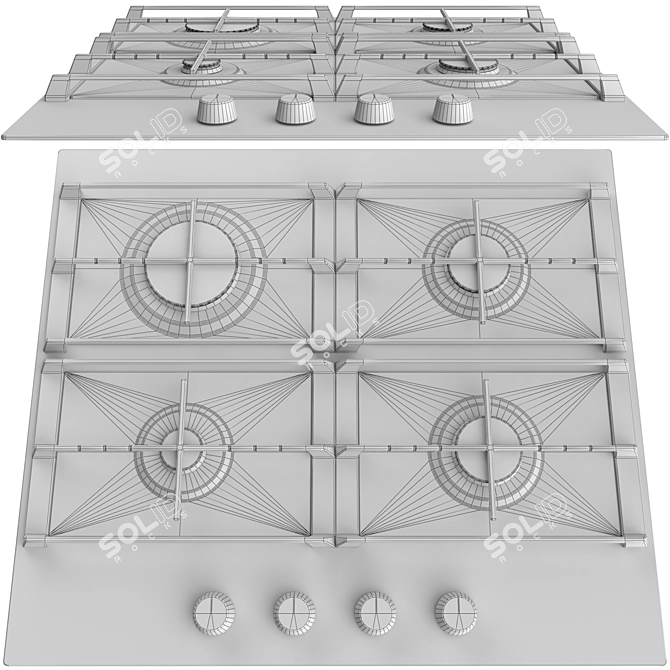 Samsung Built-In Kitchen Appliance Set 3D model image 6