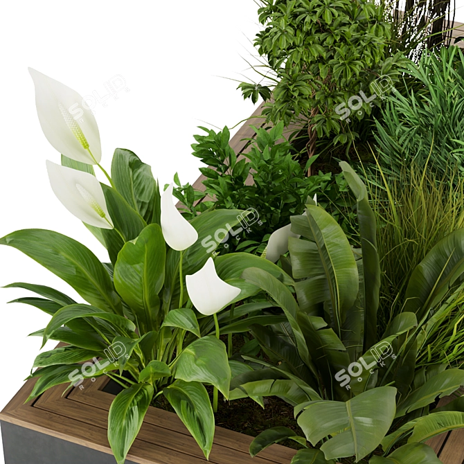 Leafy Delight: Collection Plant Vol. 313 Outdoors 3D model image 3