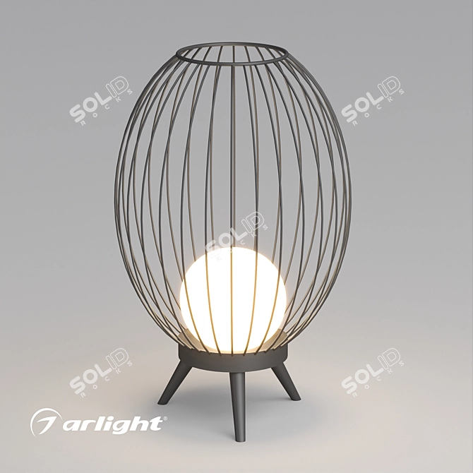 Title: Pearl LED Floor Luminaire 3D model image 1