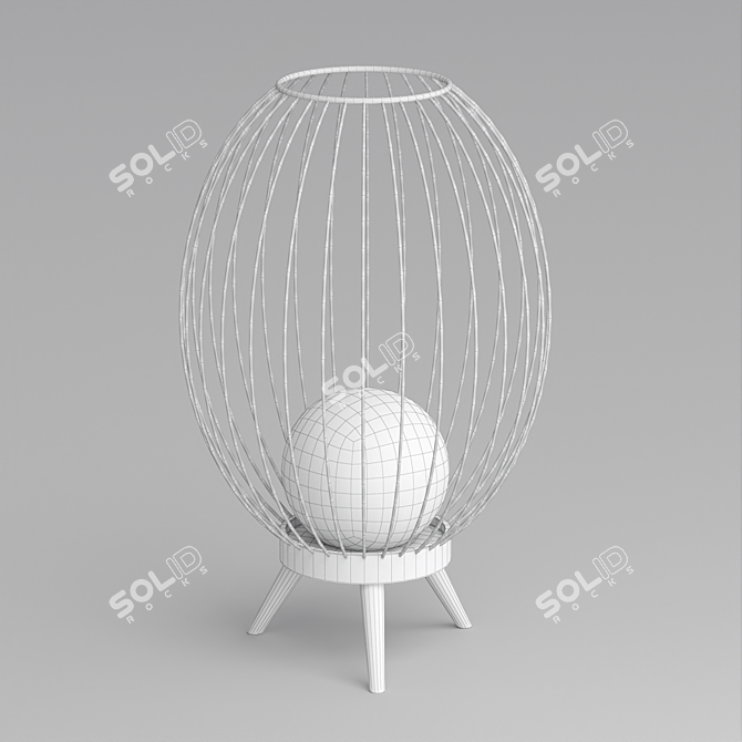 Title: Pearl LED Floor Luminaire 3D model image 2