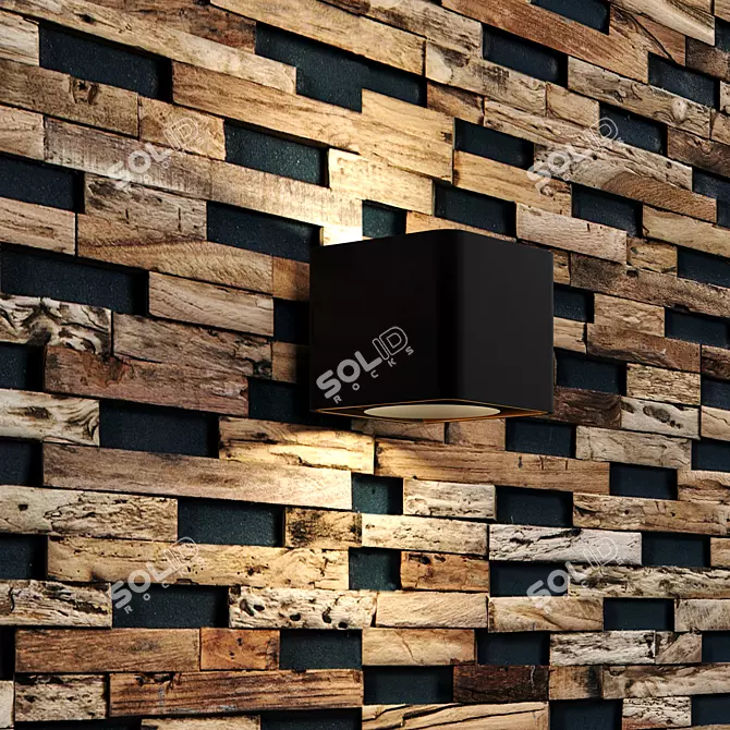 Wonderwall Studios Wood Wall - PBR Material 3D model image 2