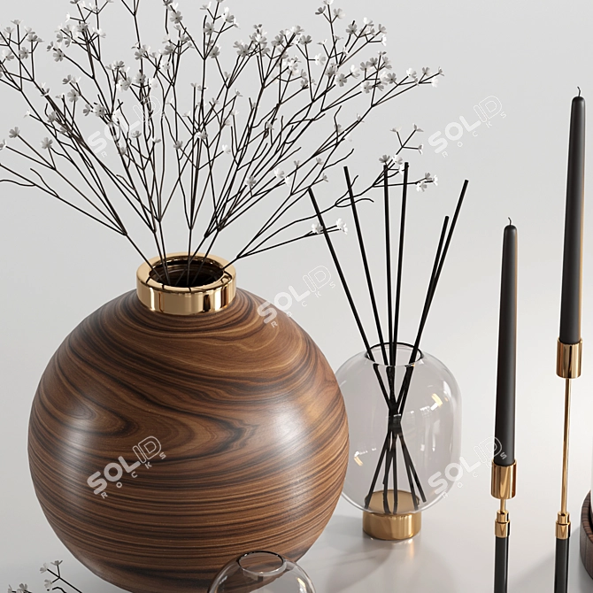 Chic Office Decorative Set 3D model image 3