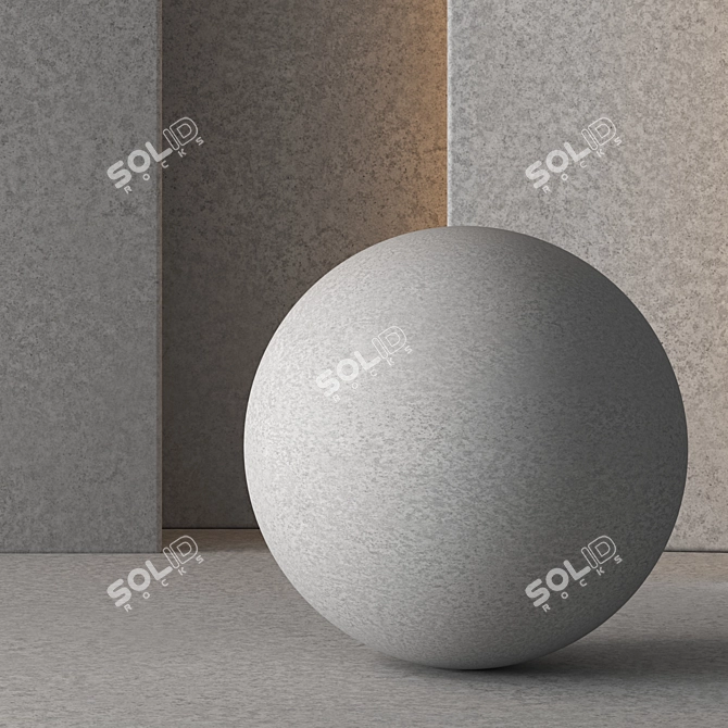 Seamless Concrete Material 21 3D model image 2