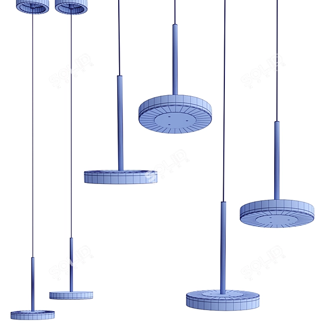 Elegant Bella Pendant Lamp: Timeless Beauty 3D model image 4