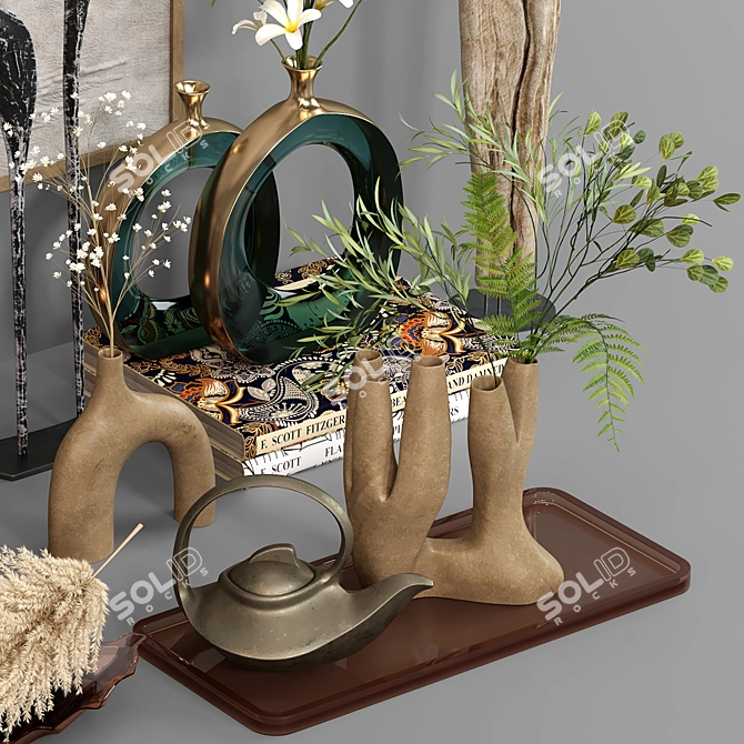 Elegant Decorative Set (Vray & Corona) 3D model image 10