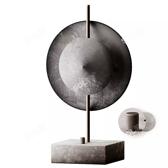 Nordic Dusk Table Lamp by Nøddesbo 3D model image 1