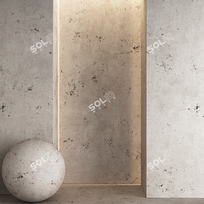 Modern Concrete Texture Pack 3D model image 5