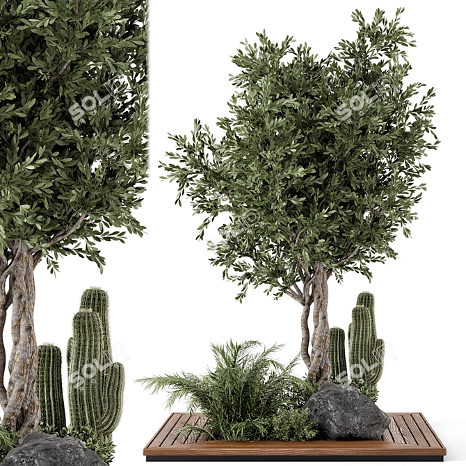 Garden Set 500 - Outdoor Greenery 3D model image 1