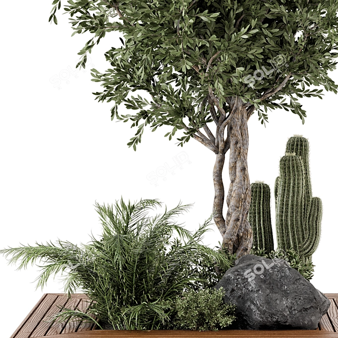 Garden Set 500 - Outdoor Greenery 3D model image 3