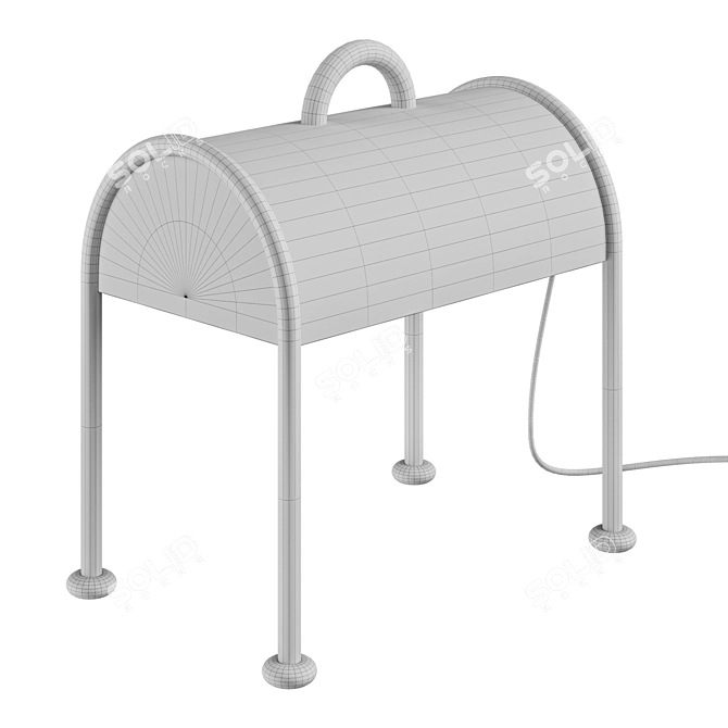 Stilnovo Valigia | Sleek Table Lamp 3D model image 3
