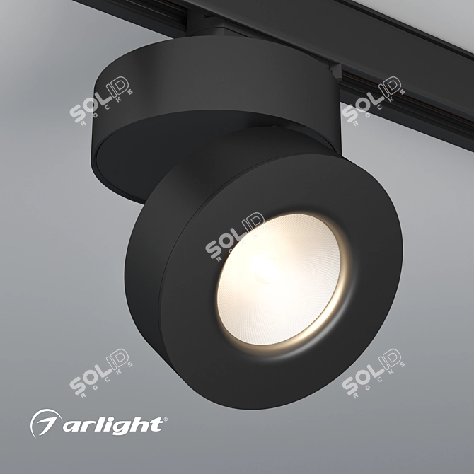 Versatile Adjustable Pendant Track Light 3D model image 2