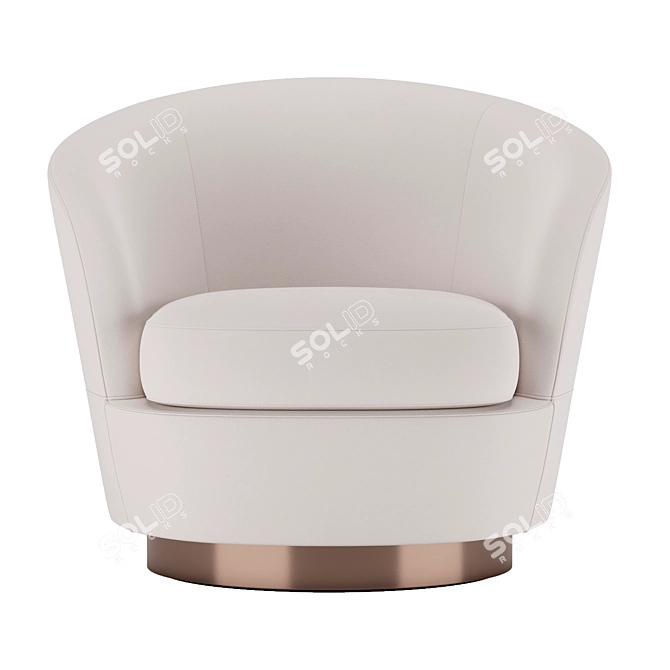 Modern Minotti Jacques Armchair 3D model image 3