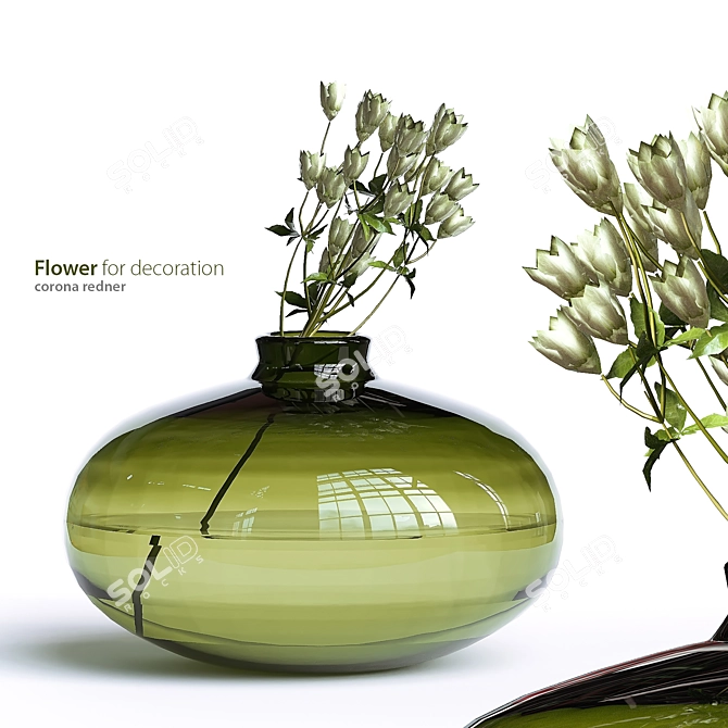 3D Flower Decoration - 2016 Max 3D model image 1