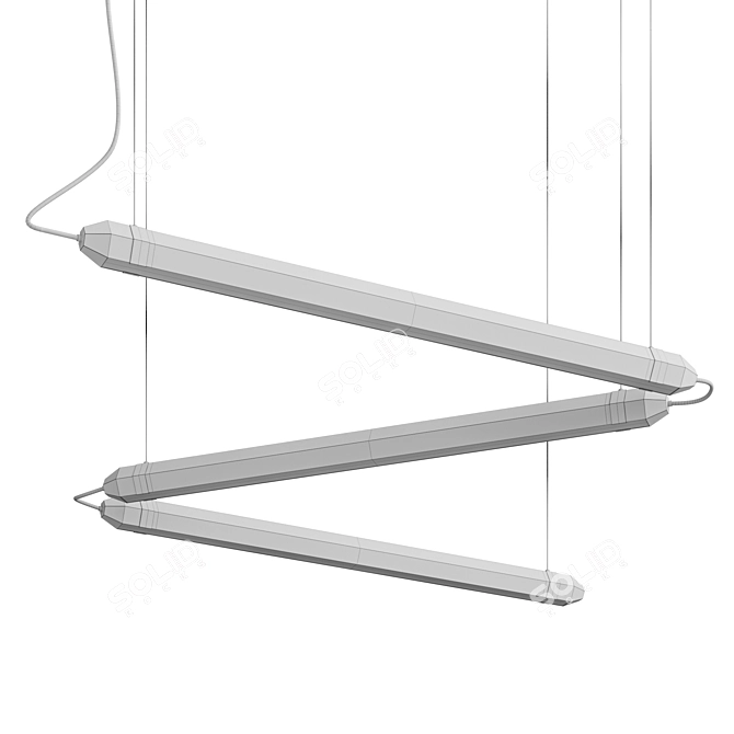 Zigo Zago Hexa | Modular Hanging Lamp 3D model image 3