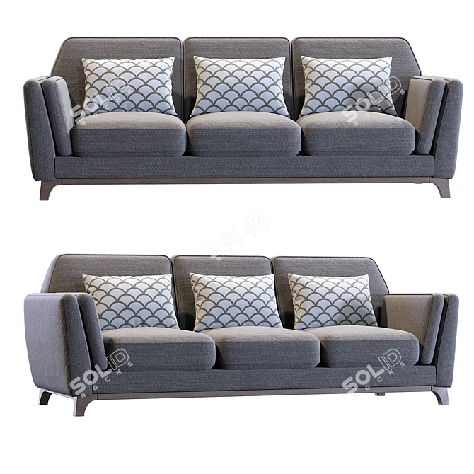 Ceni Volcanic Sofa: Modern Comfort by Article 3D model image 1