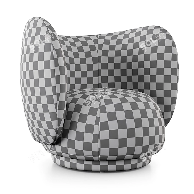 Rico Armchair: Stylish and Comfortable 3D model image 5