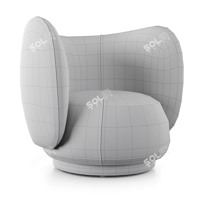 Rico Armchair: Stylish and Comfortable 3D model image 6