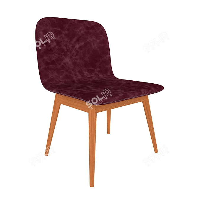 Sleek Ena Chair 3D model image 1