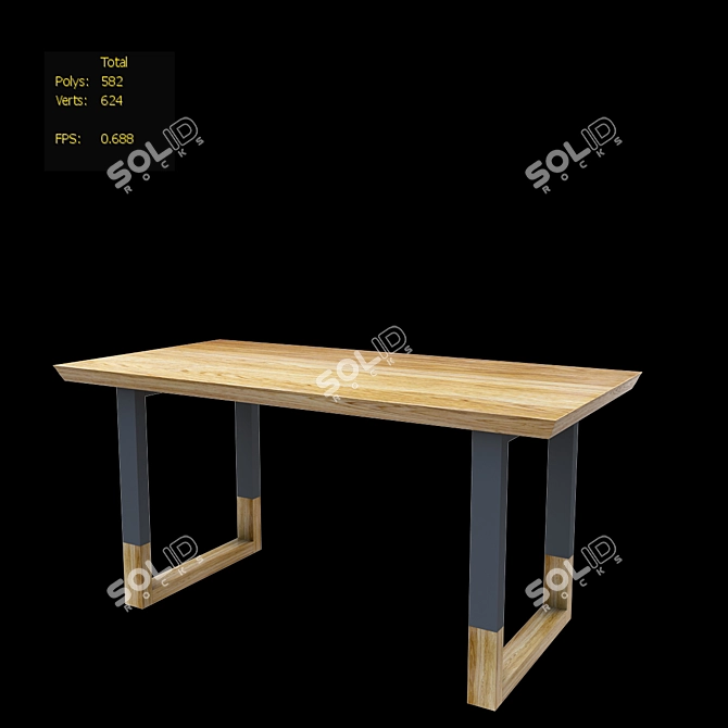 Urban Loft Koto Table 3D model image 3