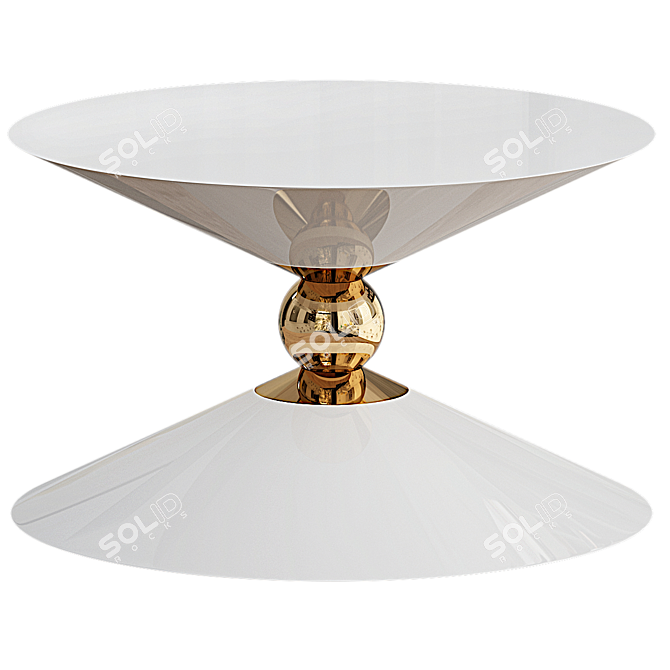 Elegant Meridian Furniture Collection: Modern Coffee Table 3D model image 1