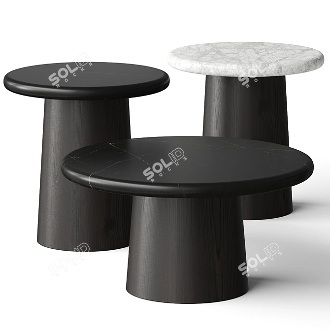 Cosmo Coffee Side Table: Elegant and Versatile 3D model image 1