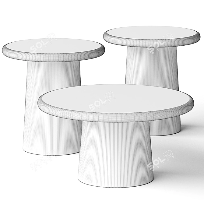Cosmo Coffee Side Table: Elegant and Versatile 3D model image 2