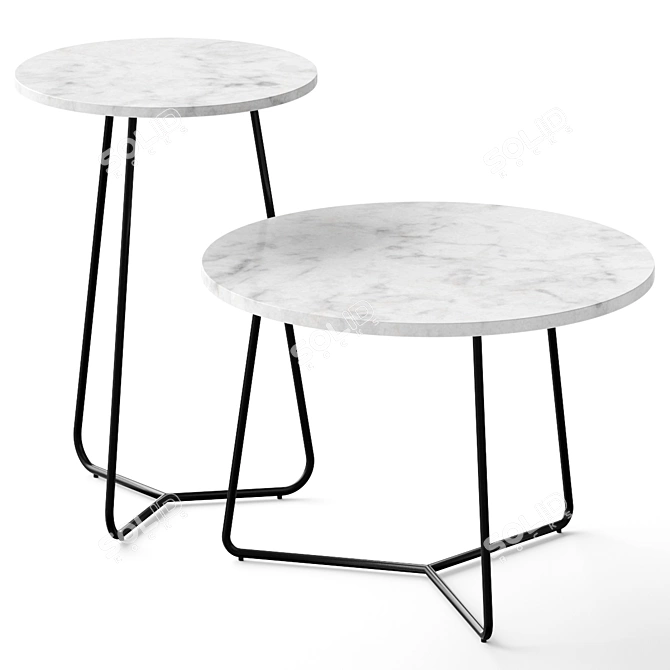 Sleek Cosmo Coffee Table 3D model image 2