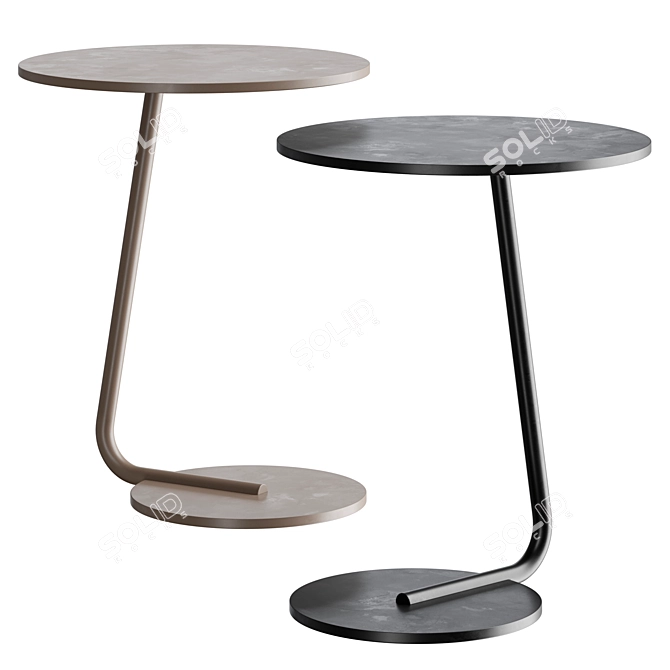 Roberti Key West Outdoor Aluminum Side Table 3D model image 1