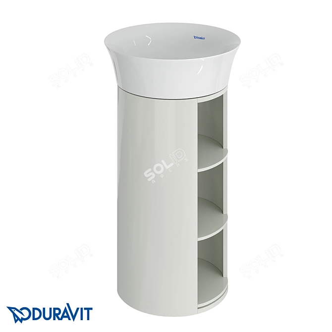 DURAVIT White Tulip Floor Stand 3D model image 1