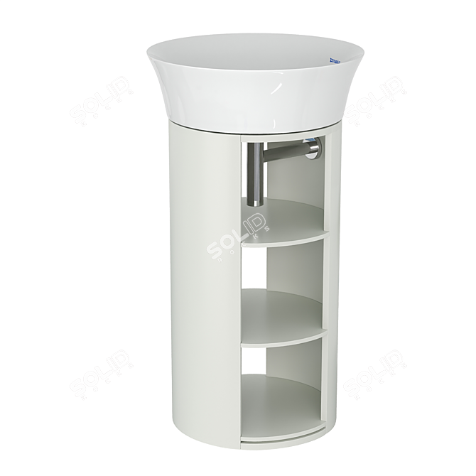 DURAVIT White Tulip Floor Stand 3D model image 2