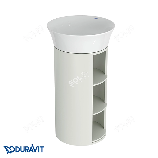 DURAVIT White Tulip Floor Stand 3D model image 5