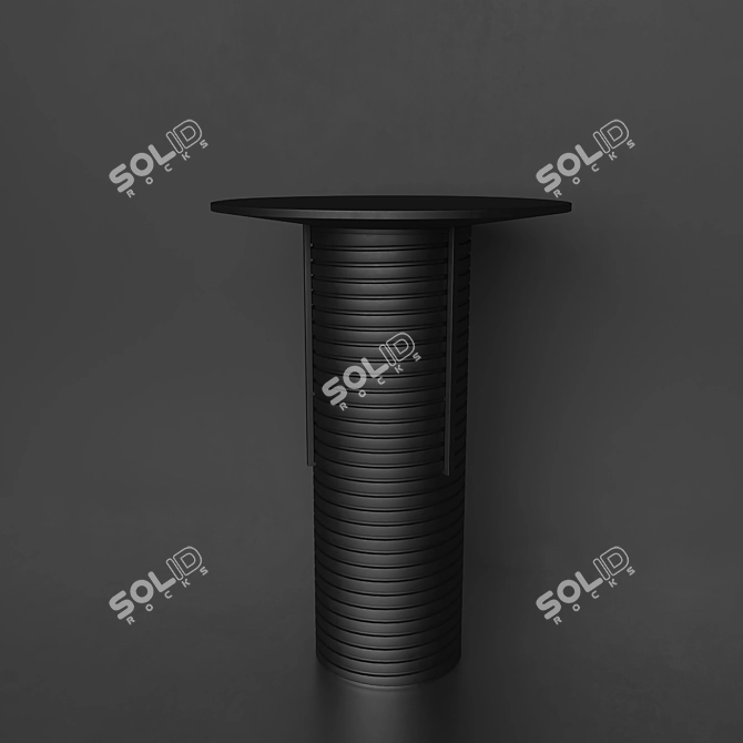 Animated Thread Lamp: Adjustable Light & Opening Lid 3D model image 5